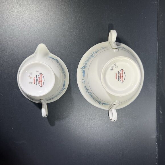 Vintage Theodore Haviland Clinton Cream And Sugar Set - Picture 6 of 14